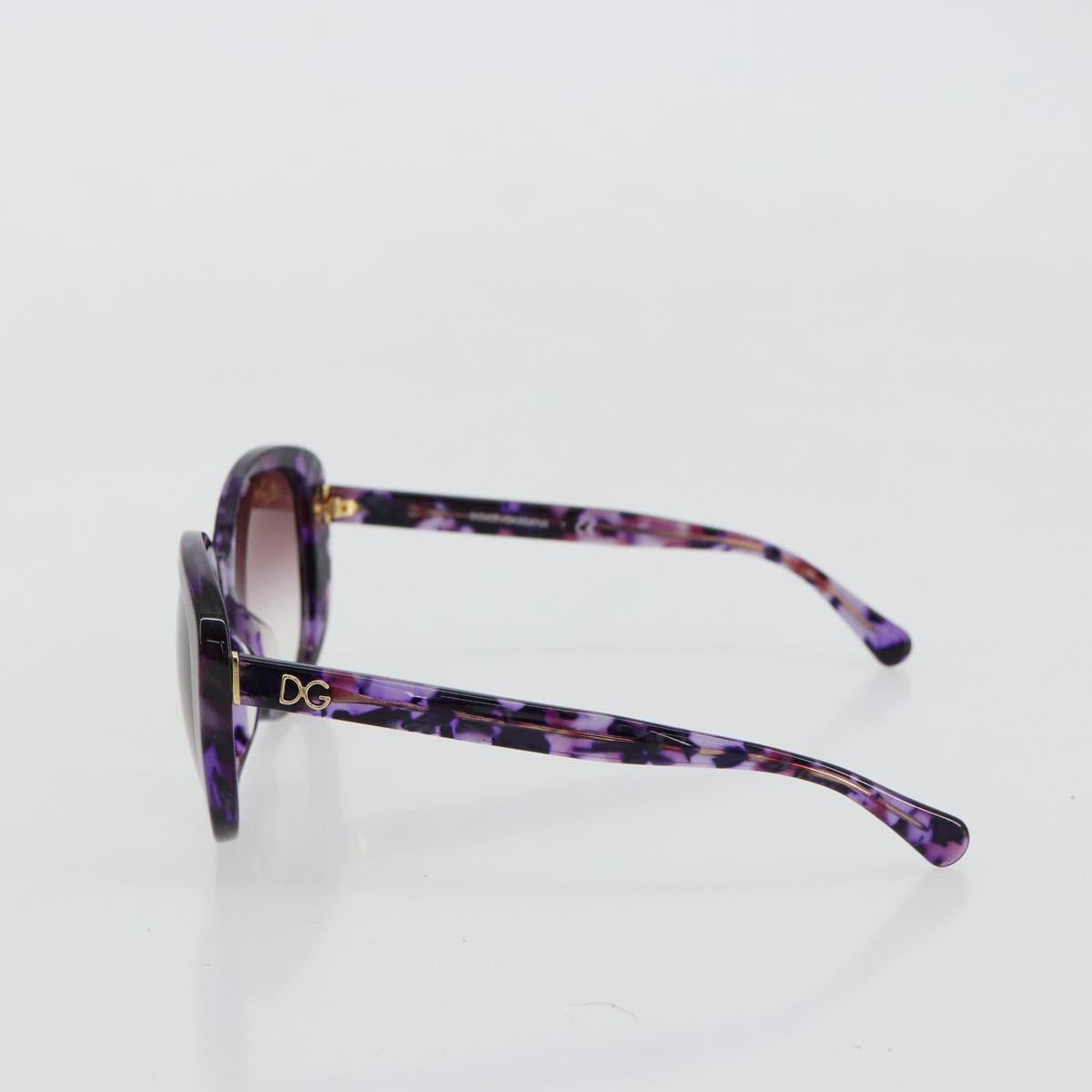DOLCE&GABBANA Sunglasses plastic Purple Auth BA12767