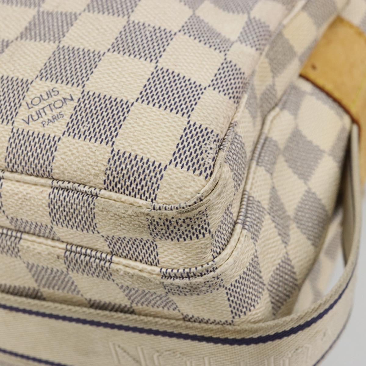 LOUIS VUITTON Damier Azur Naviglio Shoulder Bag N51189 LV Auth BA12769