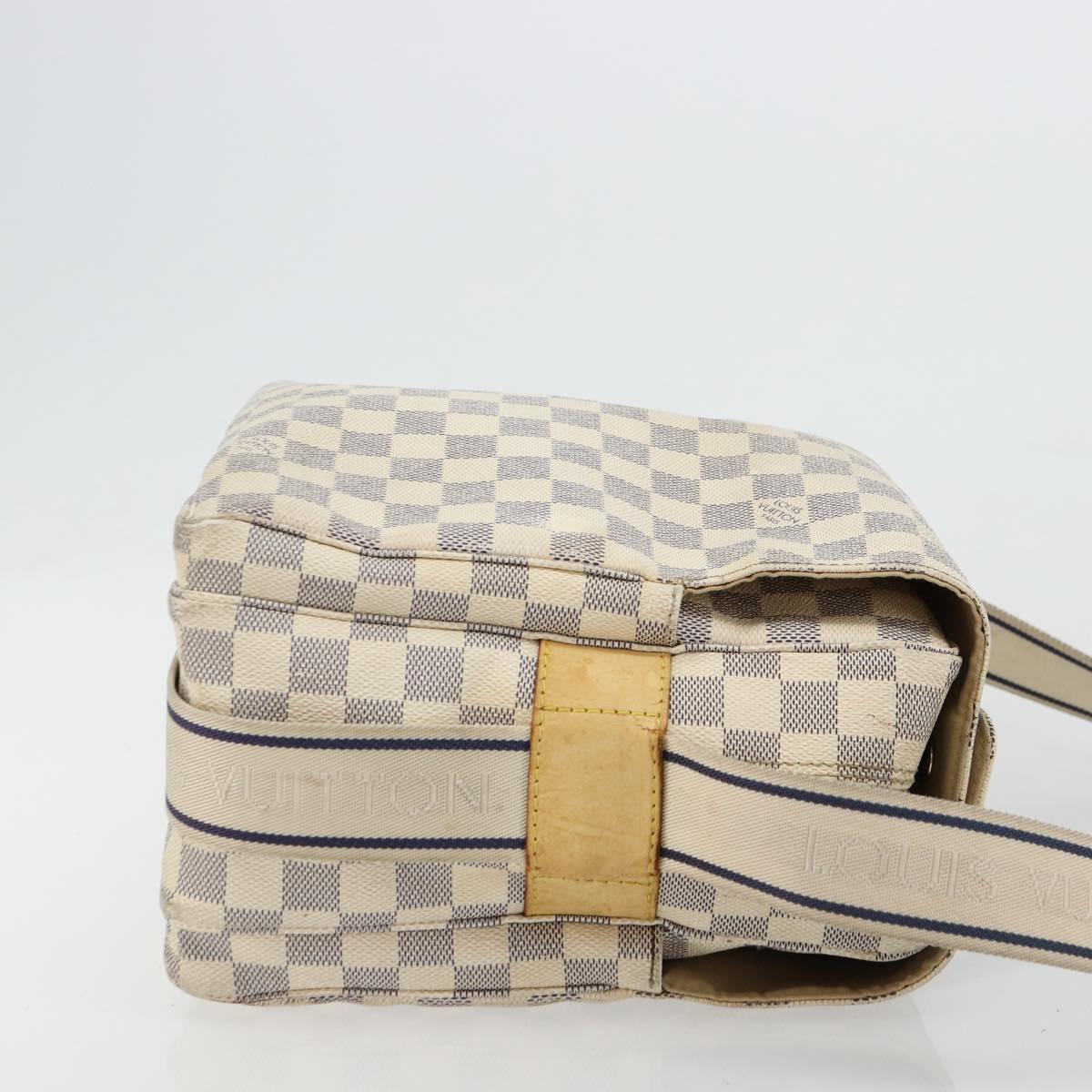 LOUIS VUITTON Damier Azur Naviglio Shoulder Bag N51189 LV Auth BA12769