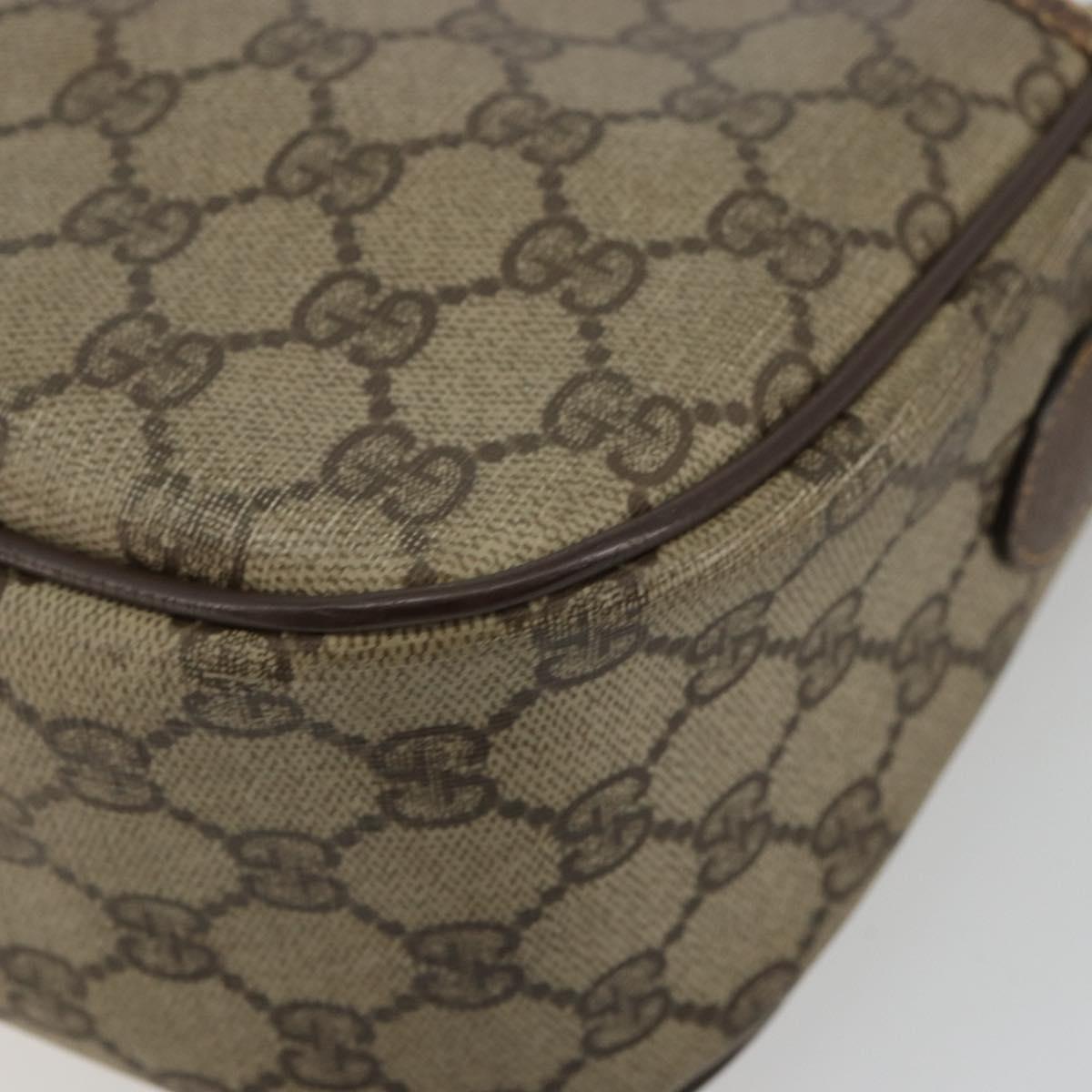 GUCCI GG Supreme Web Sherry Line Bag PVC Beige Gold 89 02 077 Auth BA12772