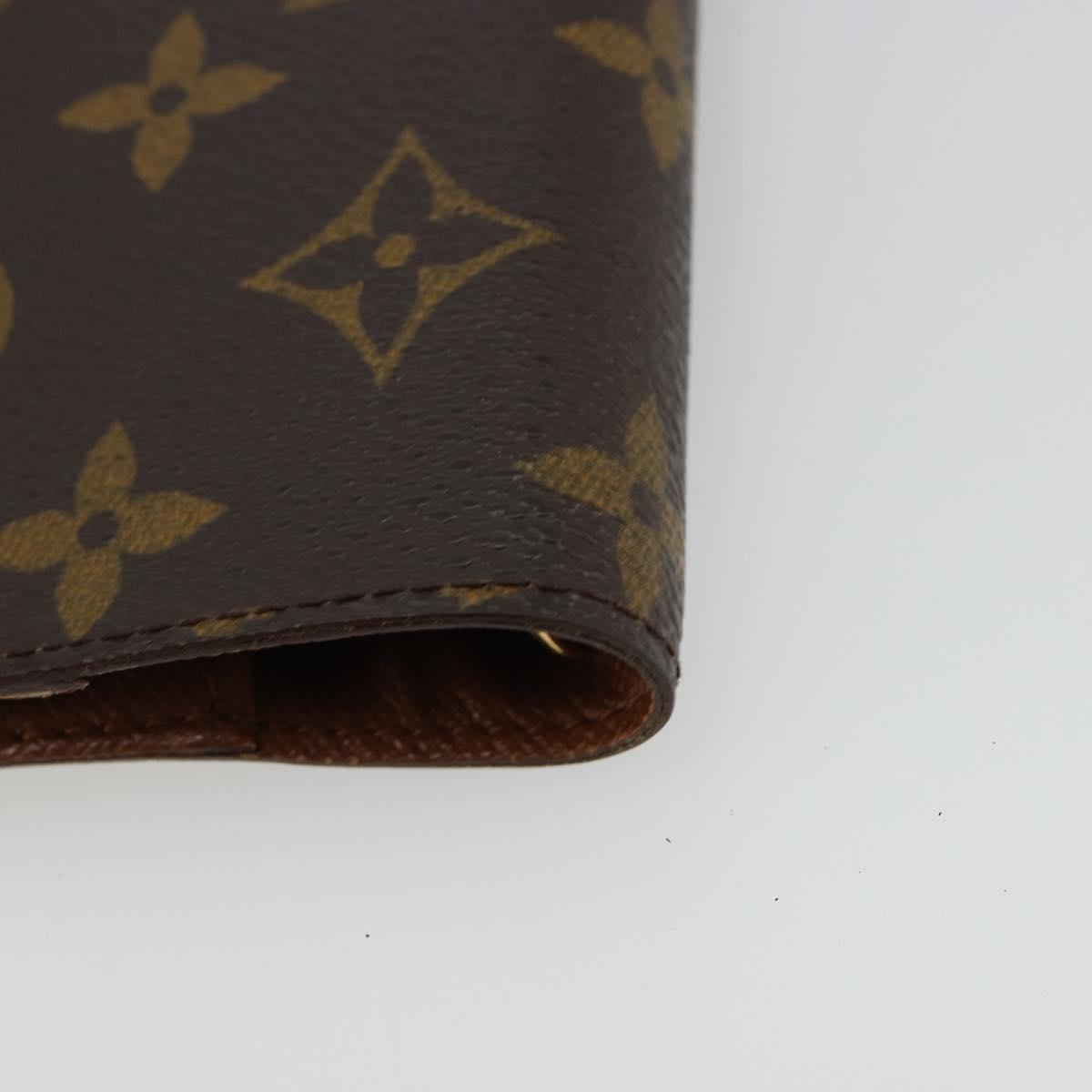 LOUIS VUITTON Monogram Agenda PM Day Planner Cover R20005 LV Auth BA12775