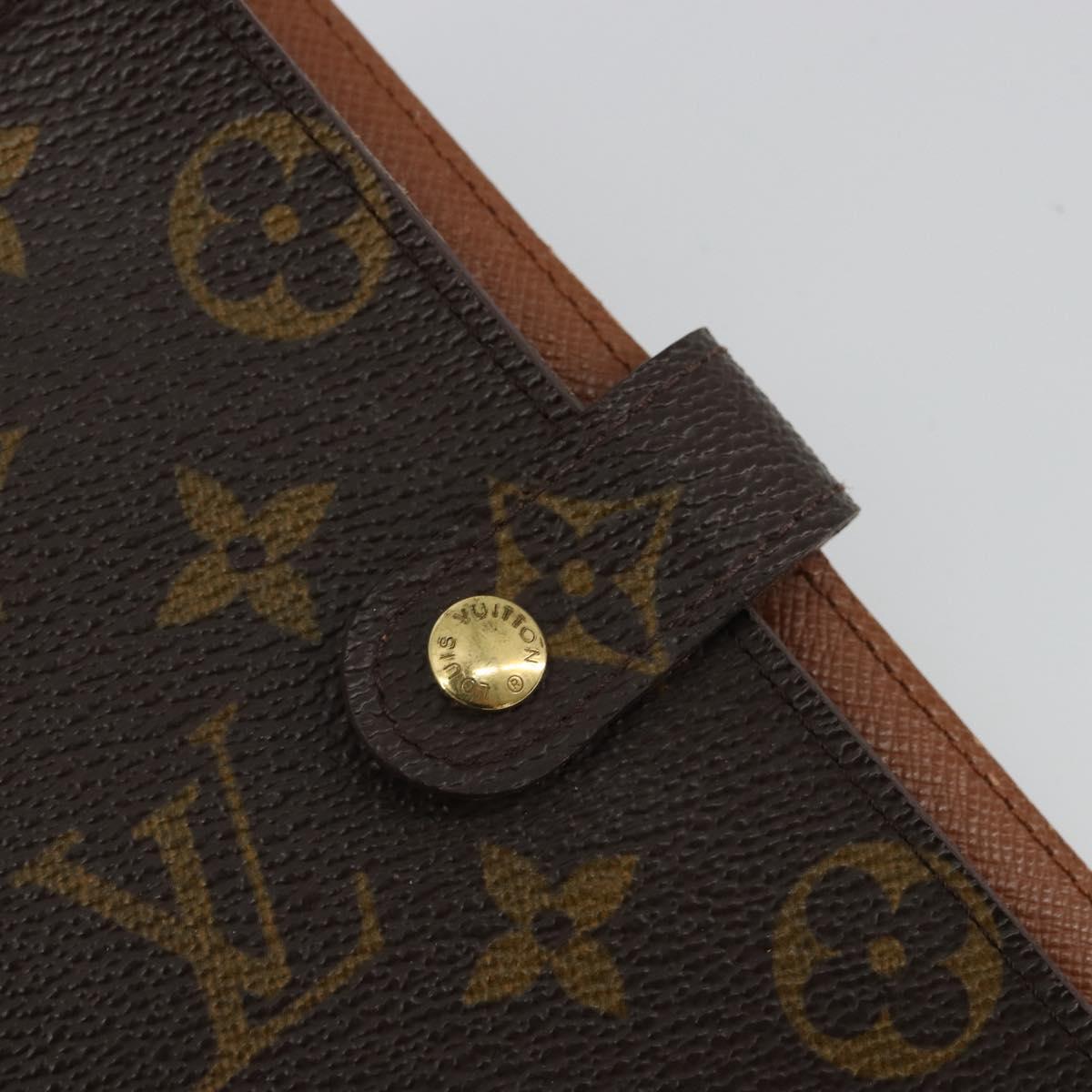 LOUIS VUITTON Monogram Agenda PM Day Planner Cover R20005 LV Auth BA12775
