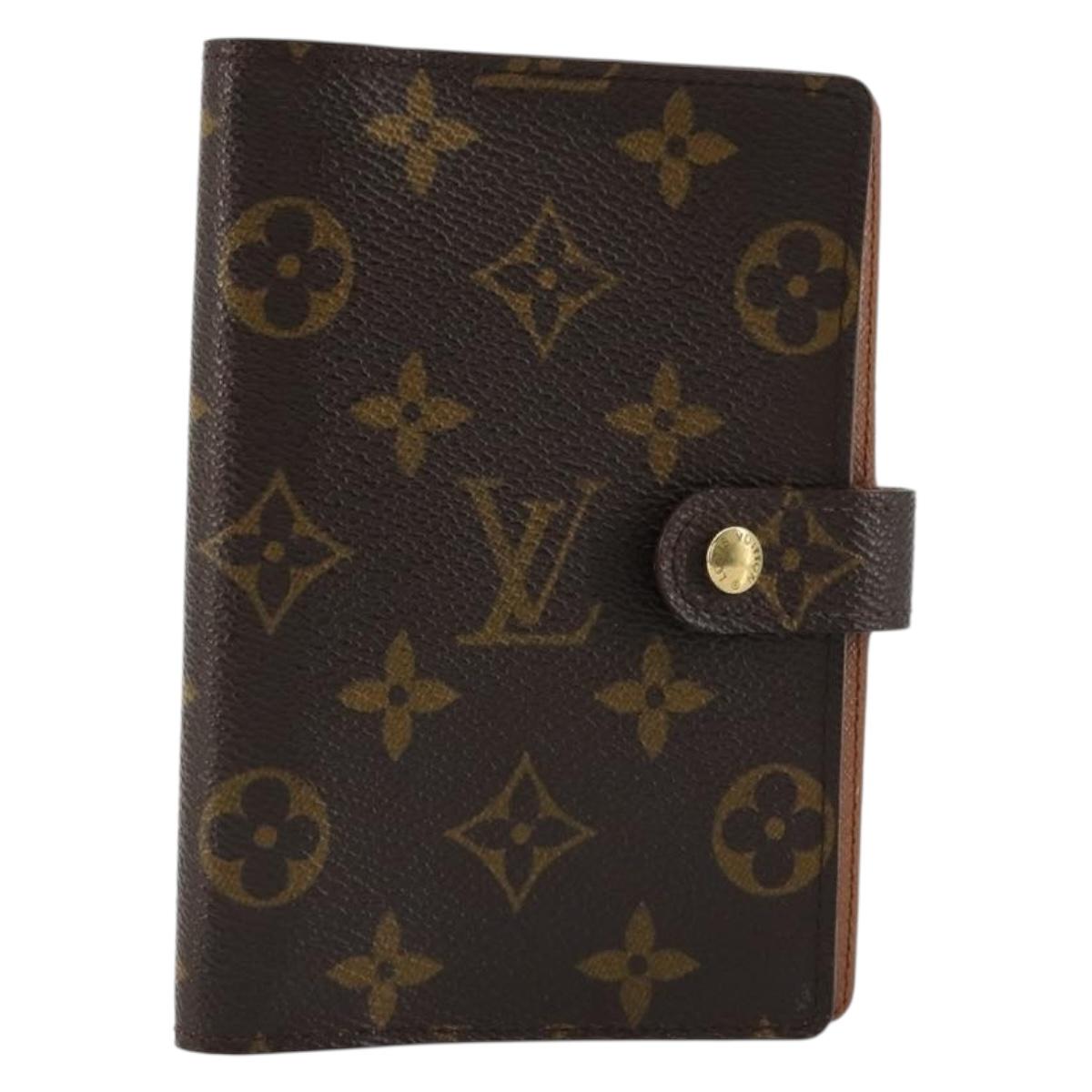 LOUIS VUITTON Monogram Agenda PM Day Planner Cover R20005 LV Auth BA12775