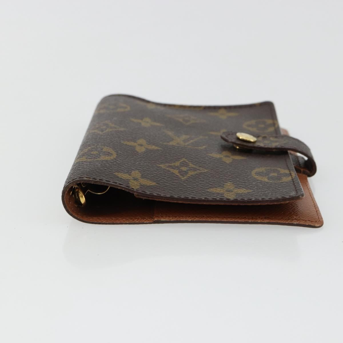 LOUIS VUITTON Monogram Agenda PM Day Planner Cover R20005 LV Auth BA12775