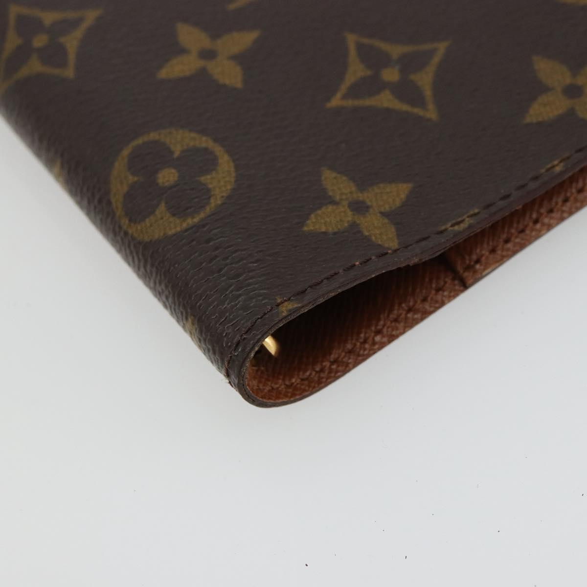LOUIS VUITTON Monogram Agenda PM Day Planner Cover R20005 LV Auth BA12775