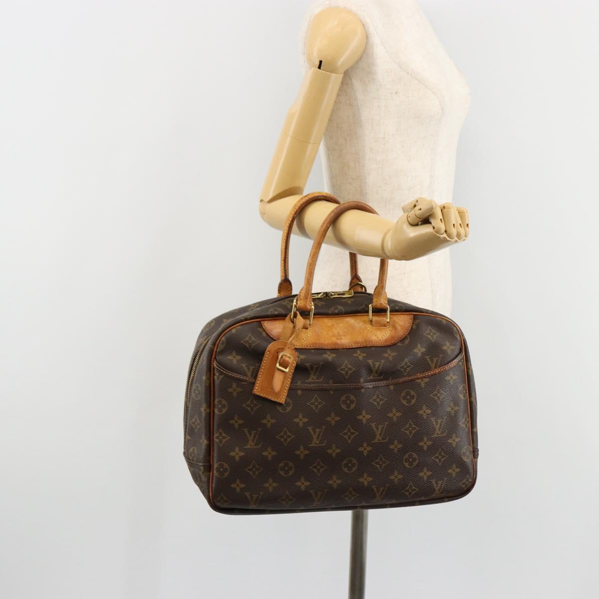 LOUIS VUITTON Monogram Deauville Hand Bag M47270 LV Auth BA12785