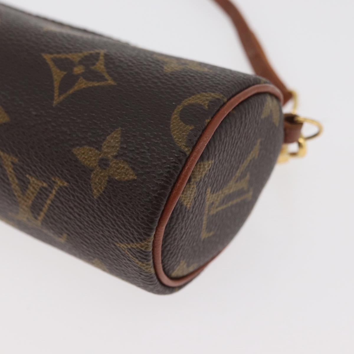 LOUIS VUITTON Monogram Papillon Pouch LV Auth BA12789