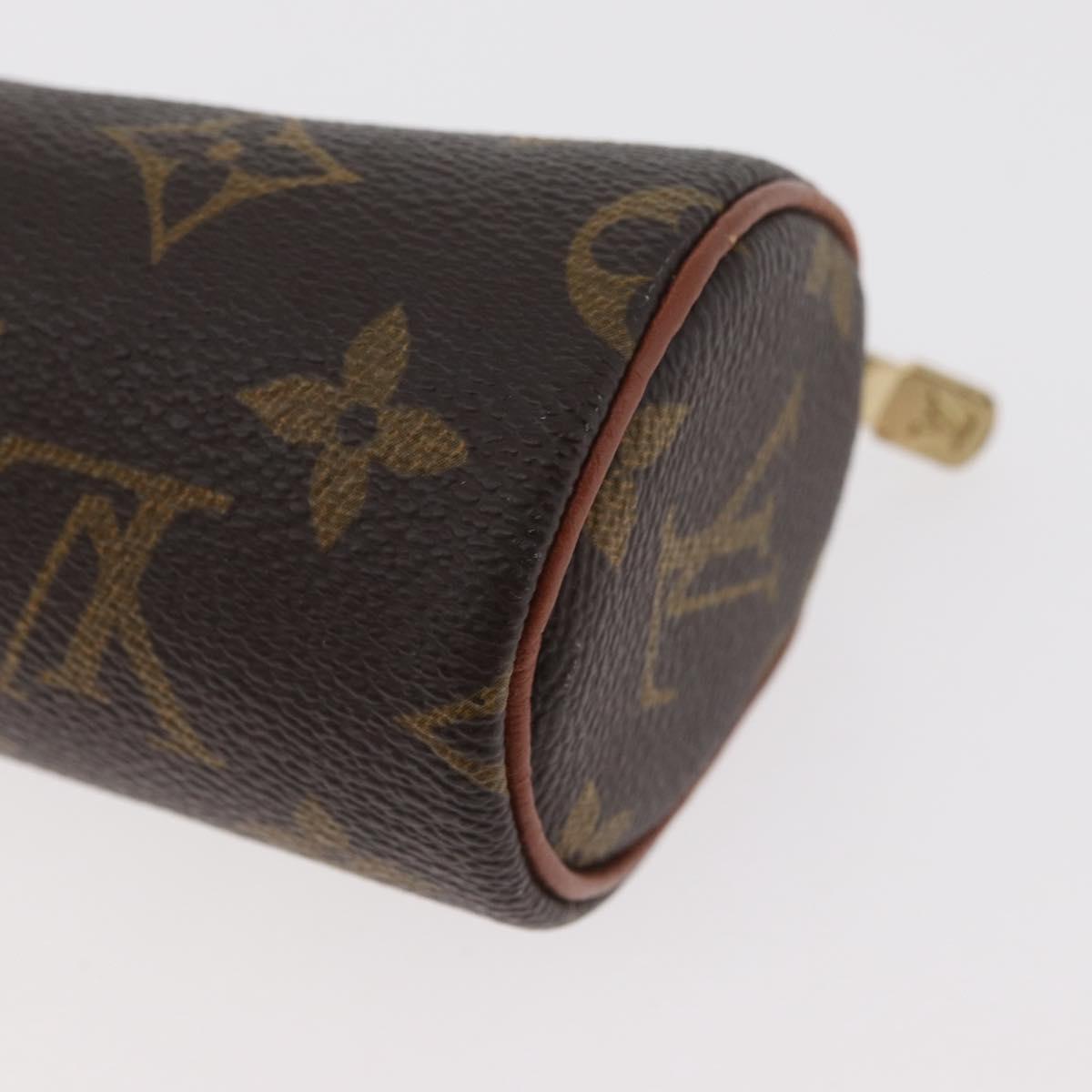 LOUIS VUITTON Monogram Papillon Pouch LV Auth BA12789
