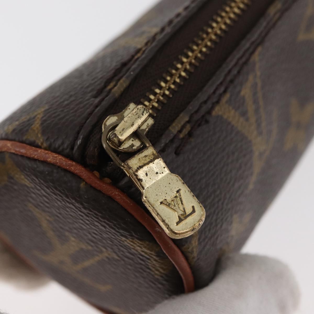 LOUIS VUITTON Monogram Papillon Pouch LV Auth BA12789