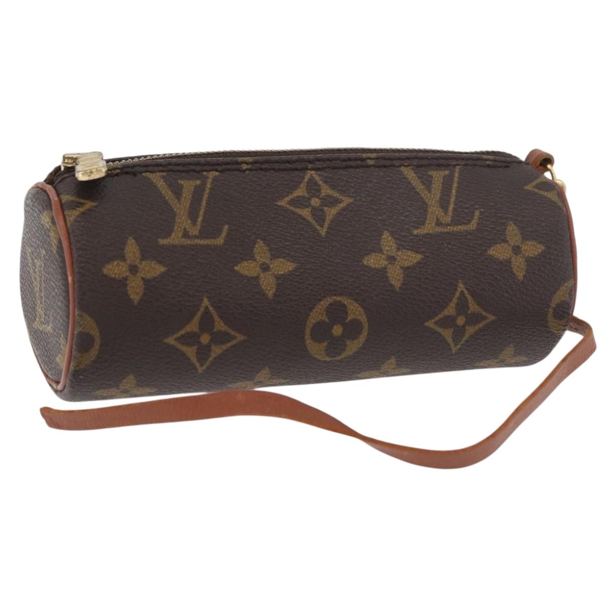 LOUIS VUITTON Monogram Papillon Pouch LV Auth BA12789