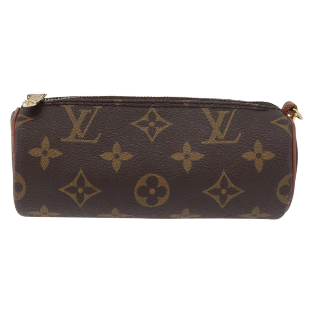 LOUIS VUITTON Monogram Papillon Pouch LV Auth BA12789