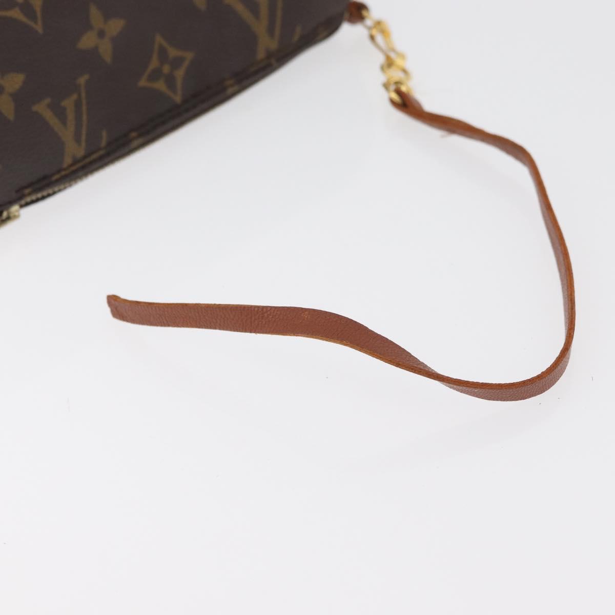 LOUIS VUITTON Monogram Papillon Pouch LV Auth BA12789
