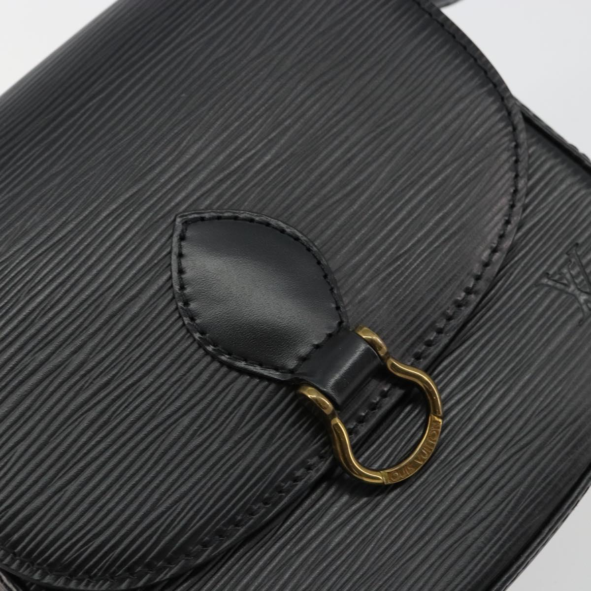 LOUIS VUITTON Epi Saint Cloud PM Shoulder Bag Black M52212 LV Auth BA12794