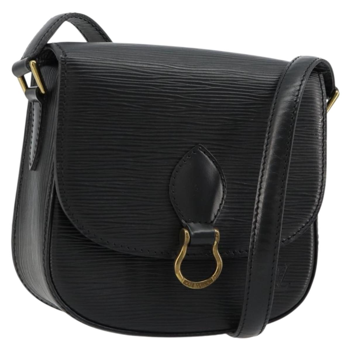 LOUIS VUITTON Epi Saint Cloud PM Shoulder Bag Black M52212 LV Auth BA12794