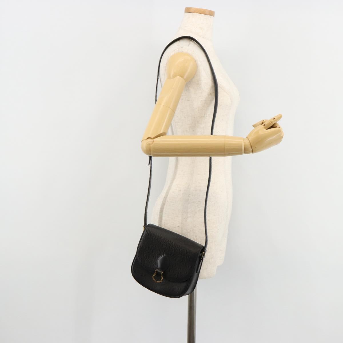 LOUIS VUITTON Epi Saint Cloud PM Shoulder Bag Black M52212 LV Auth BA12794