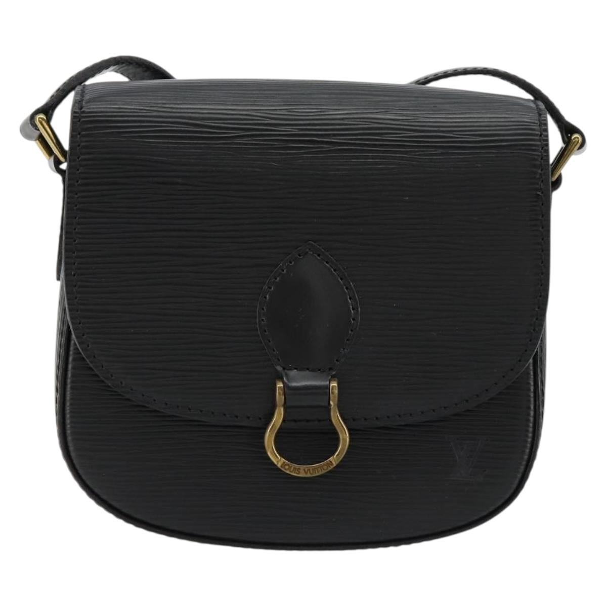 LOUIS VUITTON Epi Saint Cloud PM Shoulder Bag Black M52212 LV Auth BA12794