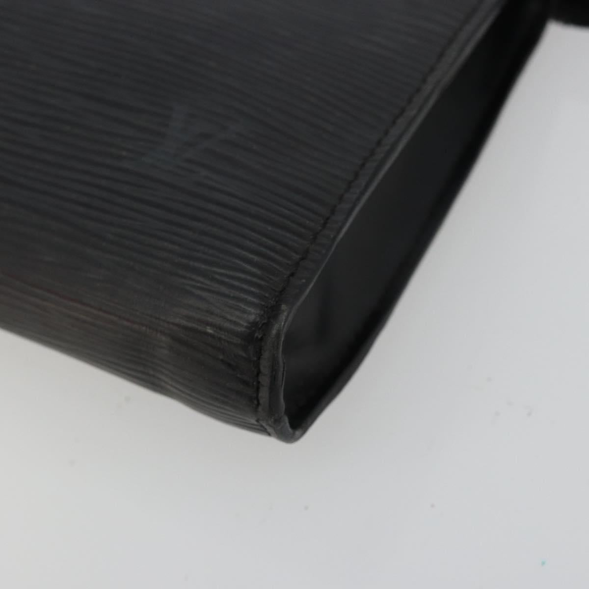 LOUIS VUITTON Epi Pochette Accessoires Pouch Black M52982 LV Auth BA12799