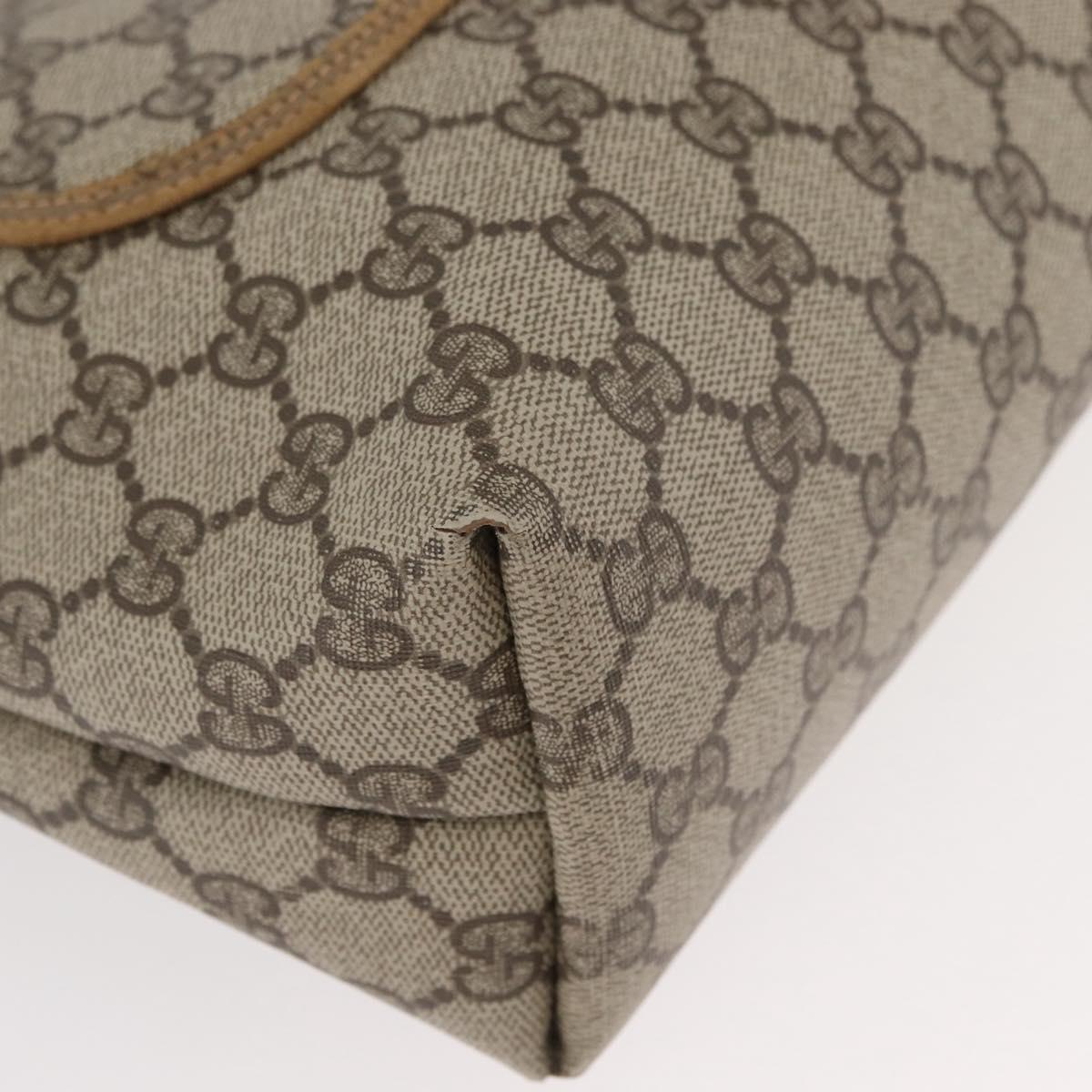 GUCCI GG Supreme Web Sherry Line Tote Bag PVC Beige 39 02 003 Auth BA12802