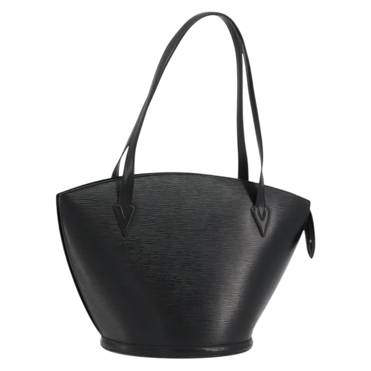 LOUIS VUITTON Epi Saint Jacques Shopping Shoulder Bag Black M52272 Auth BA12821