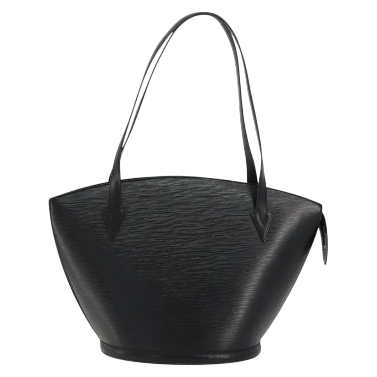 LOUIS VUITTON Epi Saint Jacques Shopping Shoulder Bag Black M52272 Auth BA12821