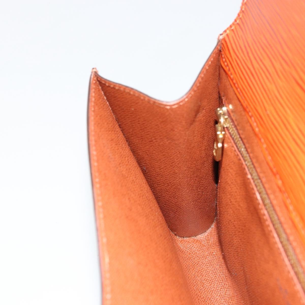 LOUIS VUITTON Epi Art Deco Clutch Bag Brown M52633 LV Auth BA12822