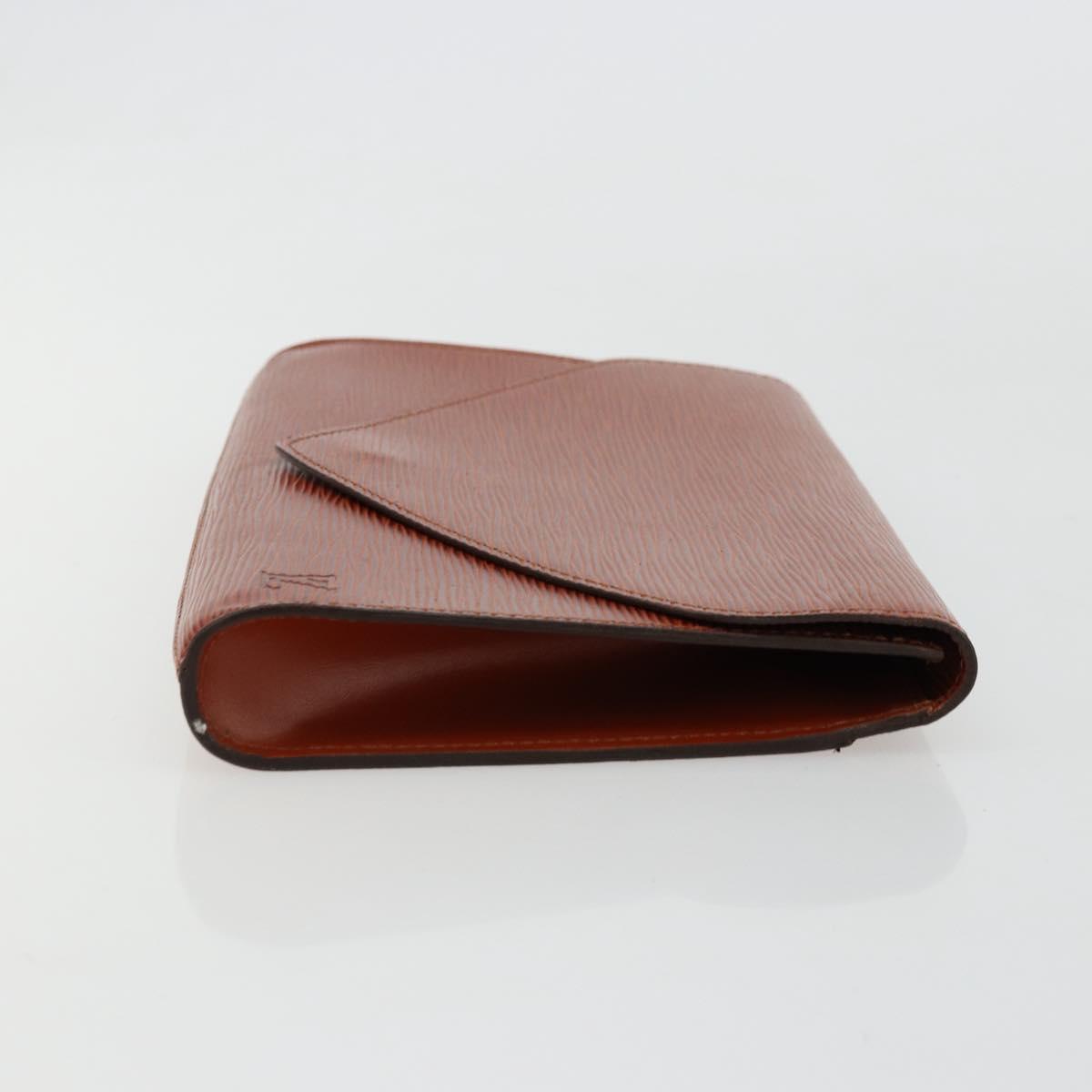 LOUIS VUITTON Epi Art Deco Clutch Bag Brown M52633 LV Auth BA12822