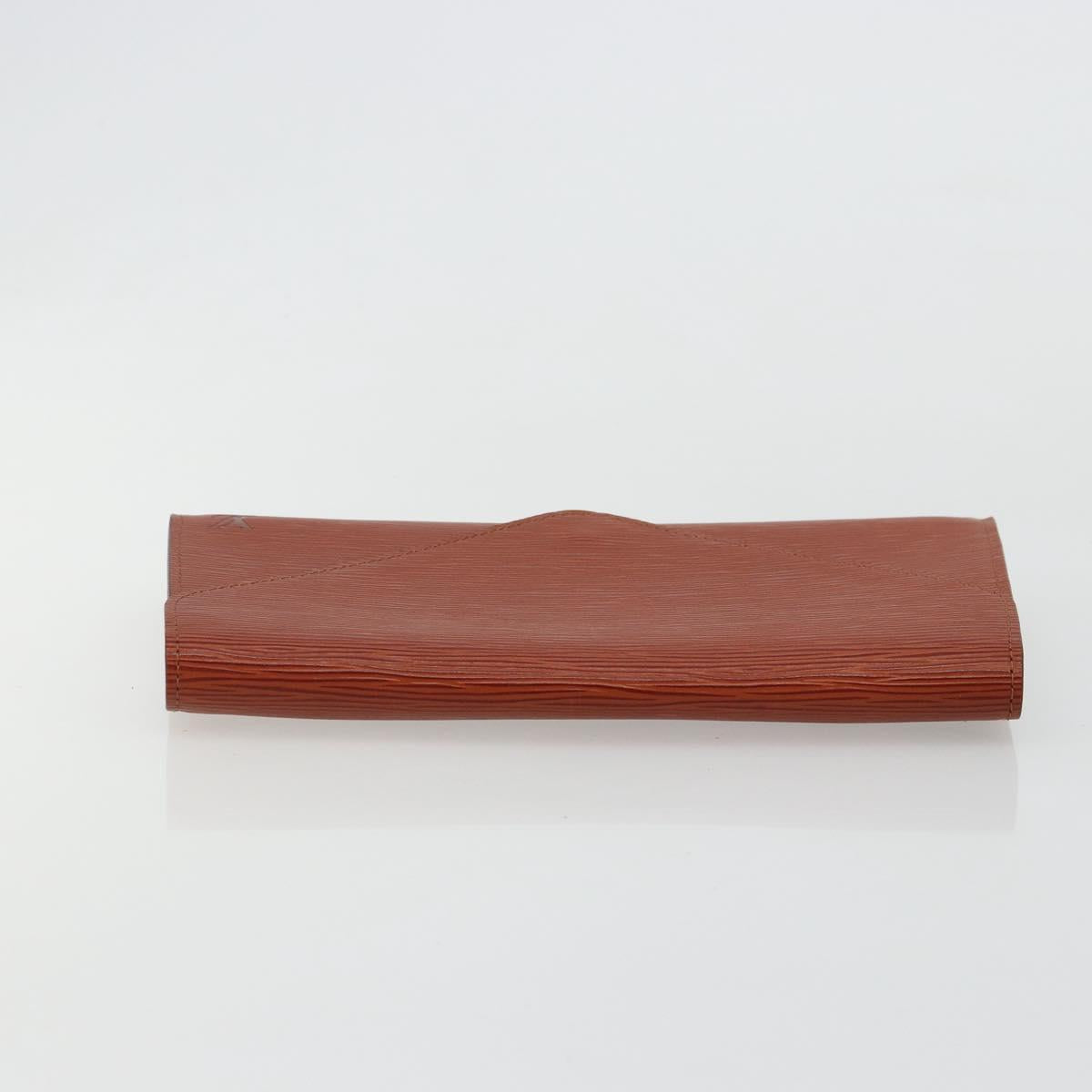 LOUIS VUITTON Epi Art Deco Clutch Bag Brown M52633 LV Auth BA12822