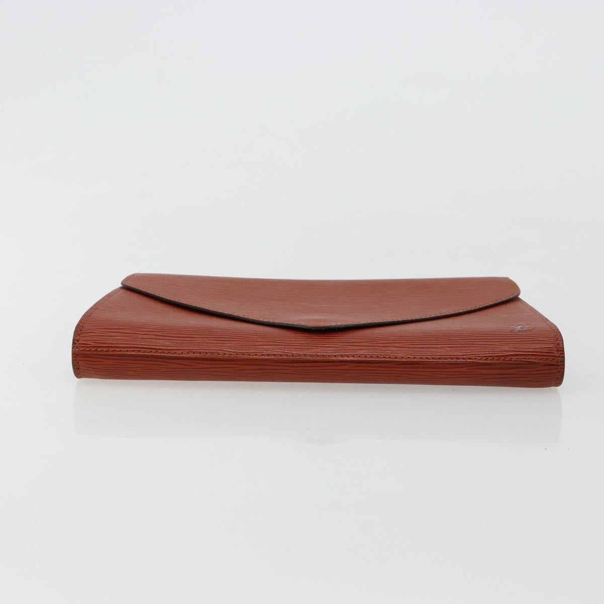 LOUIS VUITTON Epi Art Deco Clutch Bag Brown M52633 LV Auth BA12822