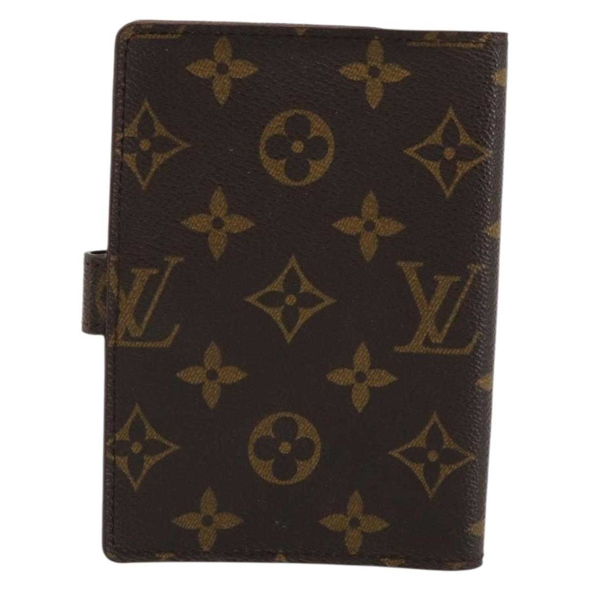 LOUIS VUITTON Monogram Agenda PM Day Planner Cover R20005 LV Auth BA12824