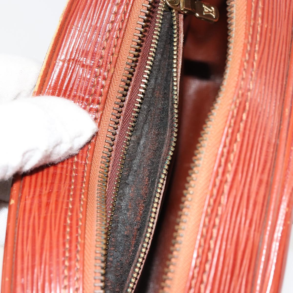 LOUIS VUITTON Epi Jeune Fille MM Shoulder Bag Brown M52153 LV Auth BA12827