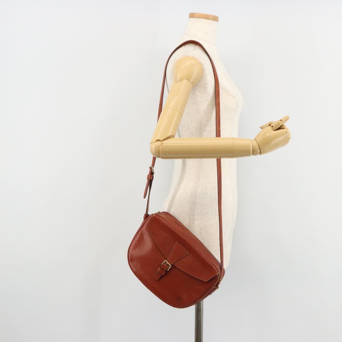 LOUIS VUITTON Epi Jeune Fille MM Shoulder Bag Brown M52153 LV Auth BA12827