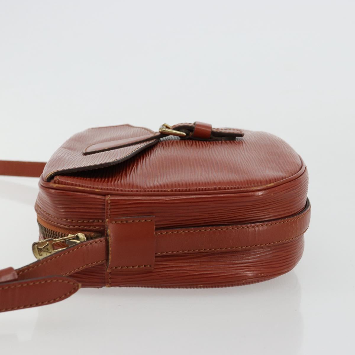 LOUIS VUITTON Epi Jeune Fille MM Shoulder Bag Brown M52153 LV Auth BA12827