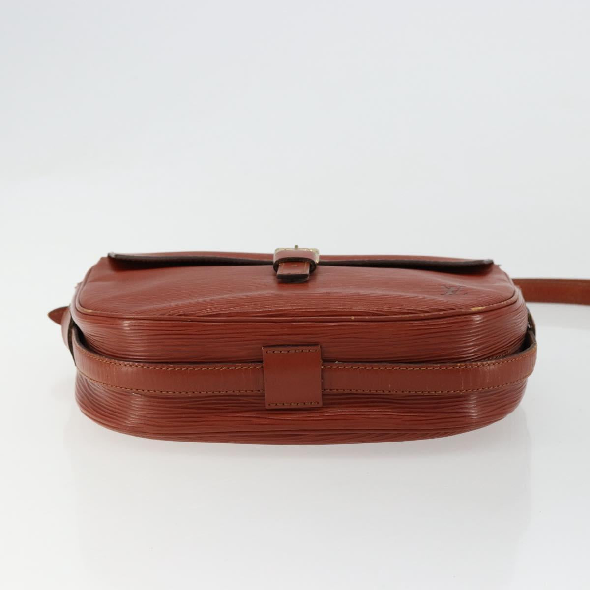 LOUIS VUITTON Epi Jeune Fille MM Shoulder Bag Brown M52153 LV Auth BA12827