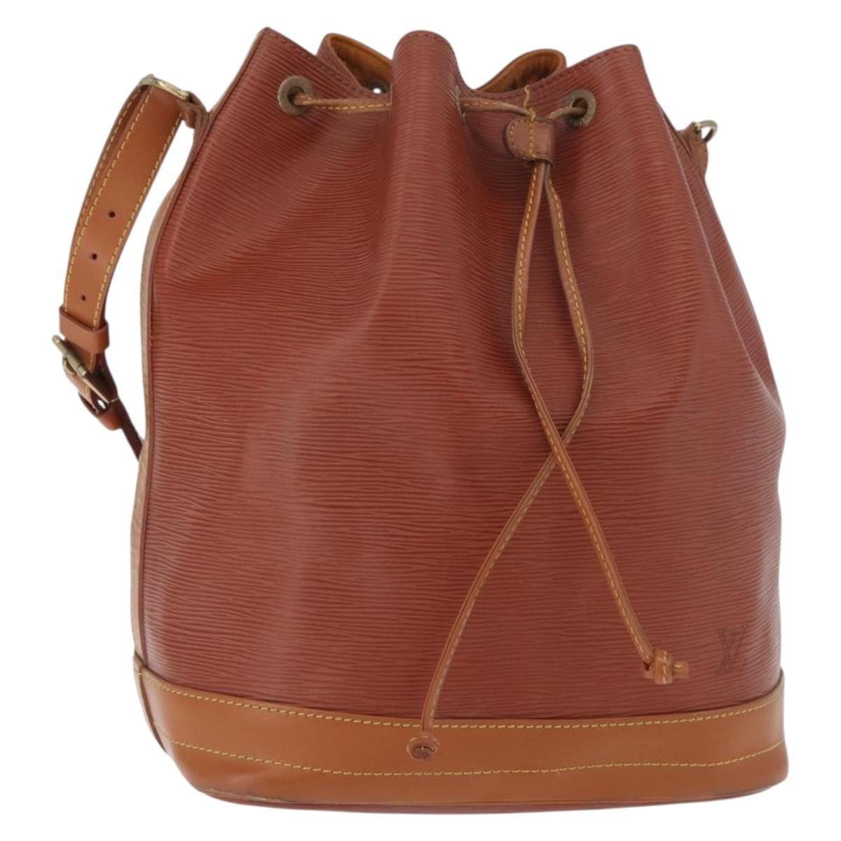 LOUIS VUITTON Epi Noe Shoulder Bag Brown M44028 LV Auth BA12834