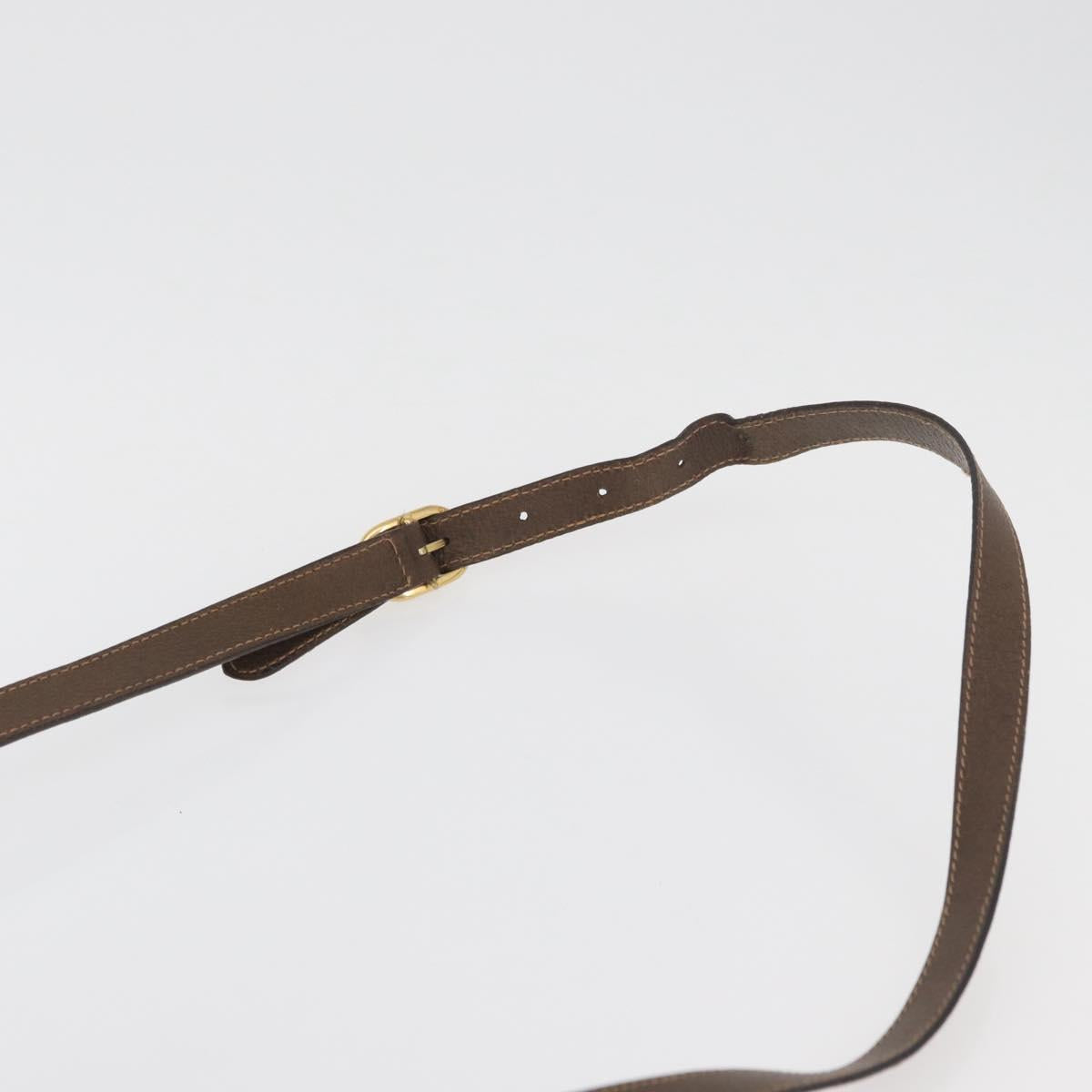 GUCCI GG Supreme Web Sherry Line Bag PVC Beige Gold 41 02 085 Auth BA12841