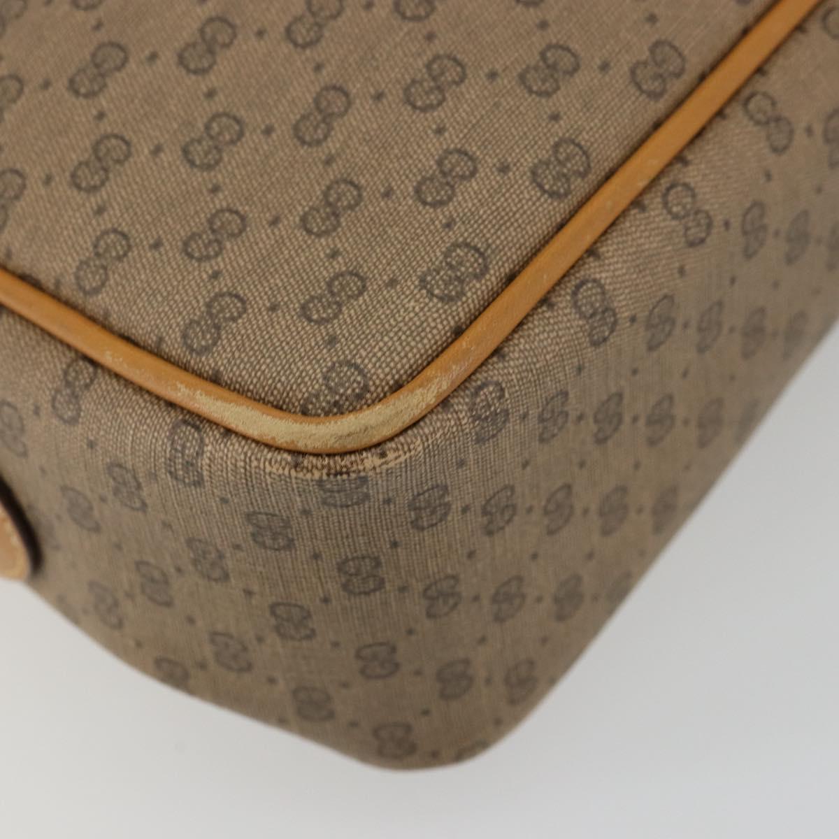GUCCI Micro GG Supreme Shoulder Bag PVC Beige Gold 001 56 0942 Auth BA12842
