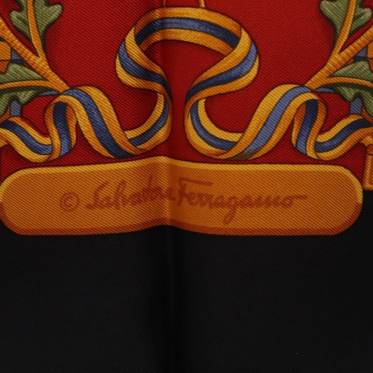 Salvatore Ferragamo Scarf Silk Navy Auth BA12848A