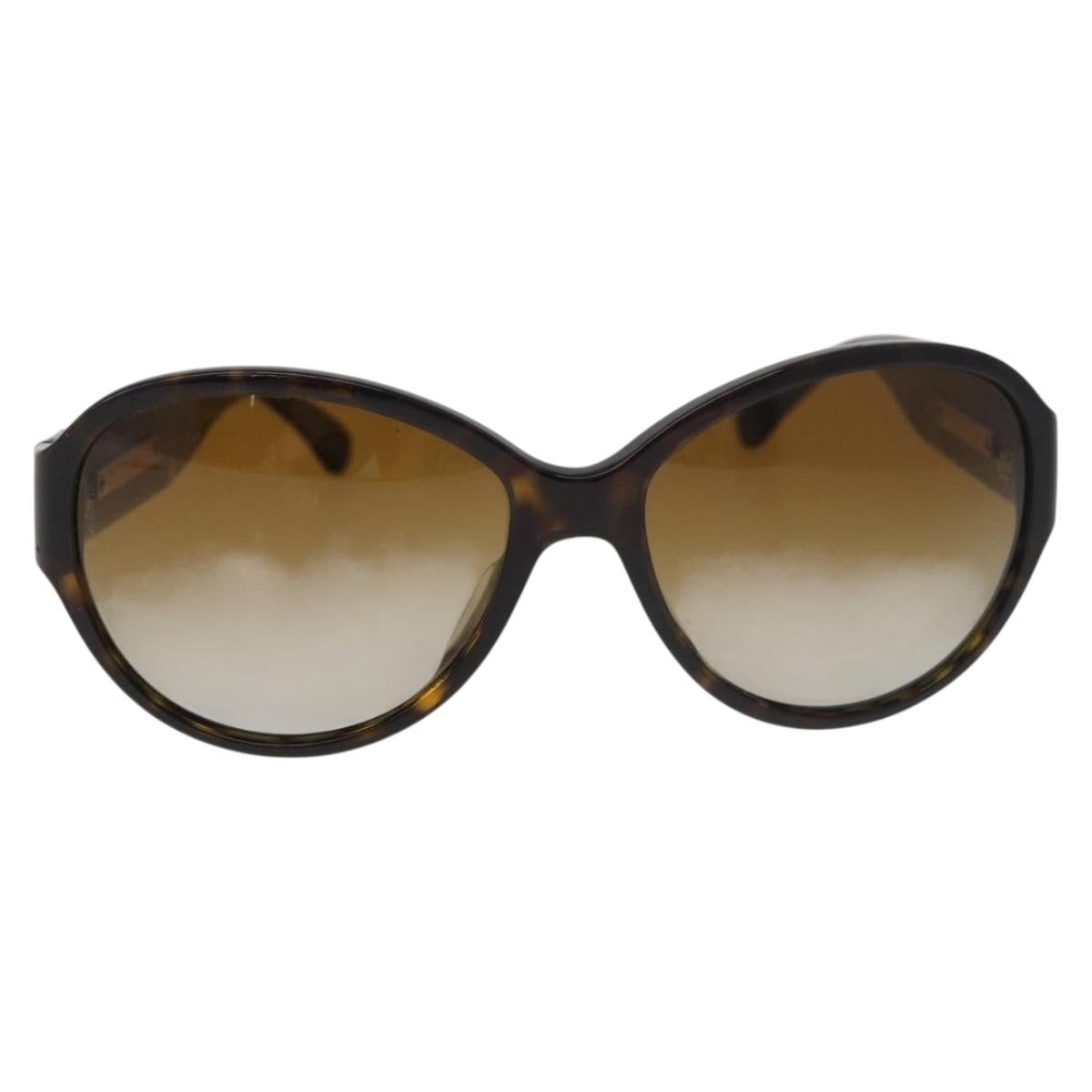 CHANEL Sunglasses plastic Brown CC Auth BA12849