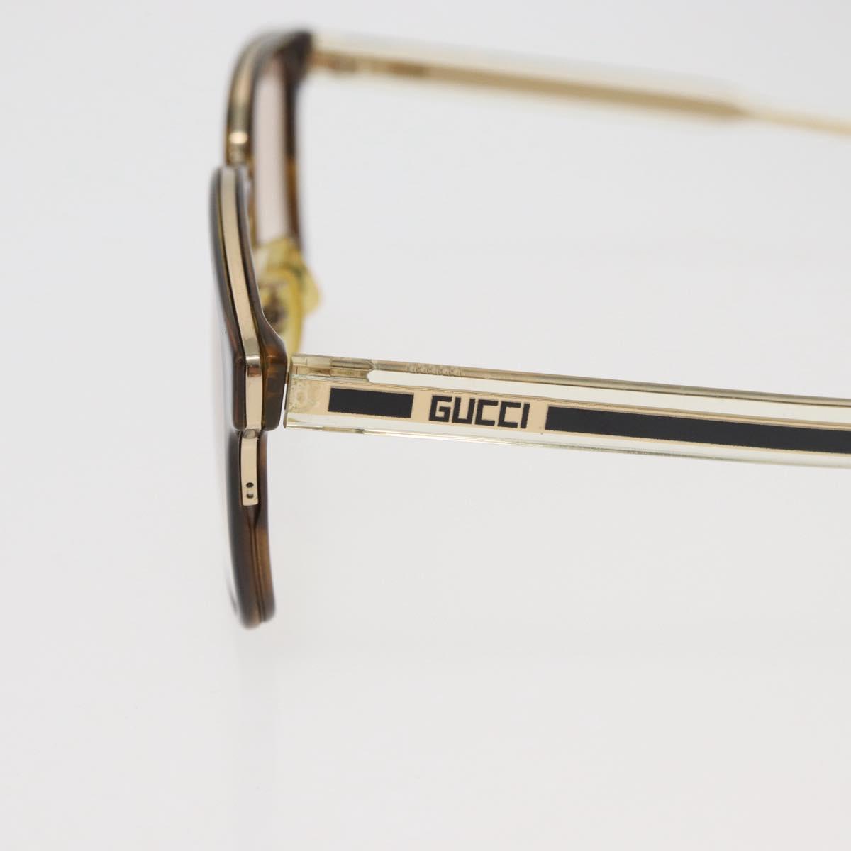 GUCCI Sunglasses plastic Beige Auth BA12850