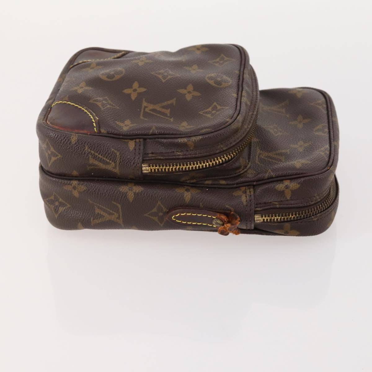 LOUIS VUITTON Monogram Taiga Clutch Bag 2 Set Ardoise LV Auth BA12855