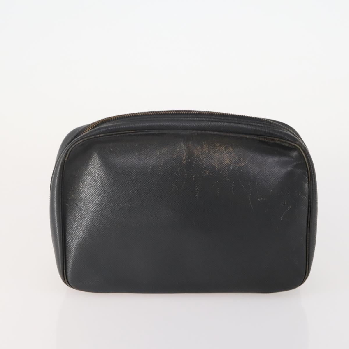 LOUIS VUITTON Monogram Taiga Clutch Bag 2 Set Ardoise LV Auth BA12855