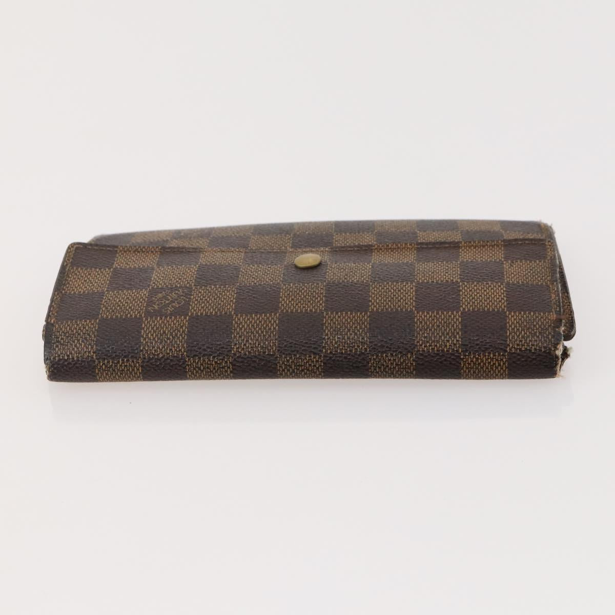 LOUIS VUITTON Damier Ebene Wallet 5 Set LV Auth BA12862