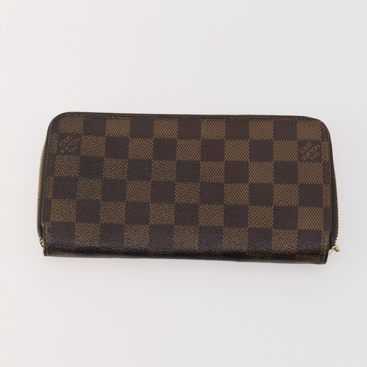 LOUIS VUITTON Damier Ebene Wallet 5 Set LV Auth BA12862