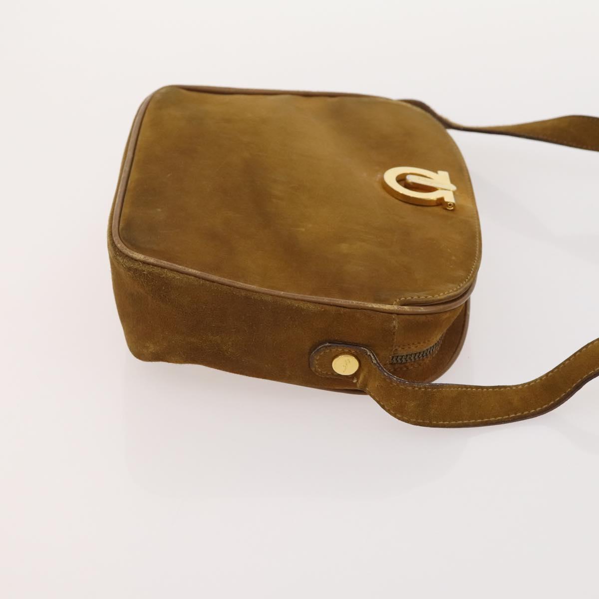 Salvatore Ferragamo Gancini Bag Leather Suede Coated Canvas 4 Set Auth BA12864