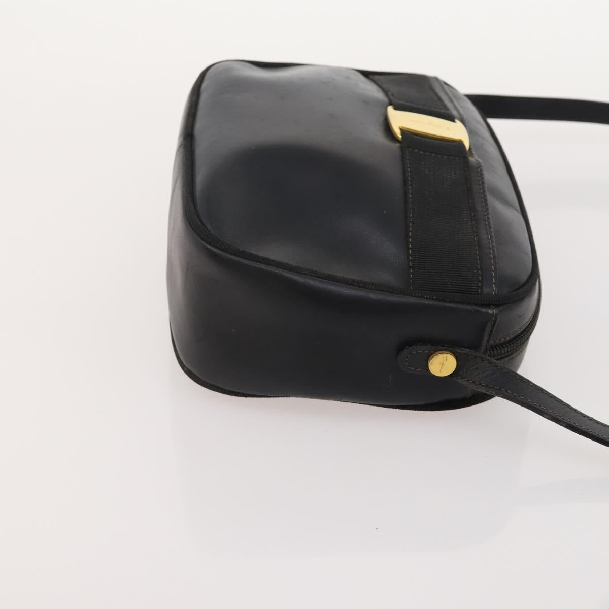 Salvatore Ferragamo Gancini Bag Leather Suede Coated Canvas 4 Set Auth BA12864