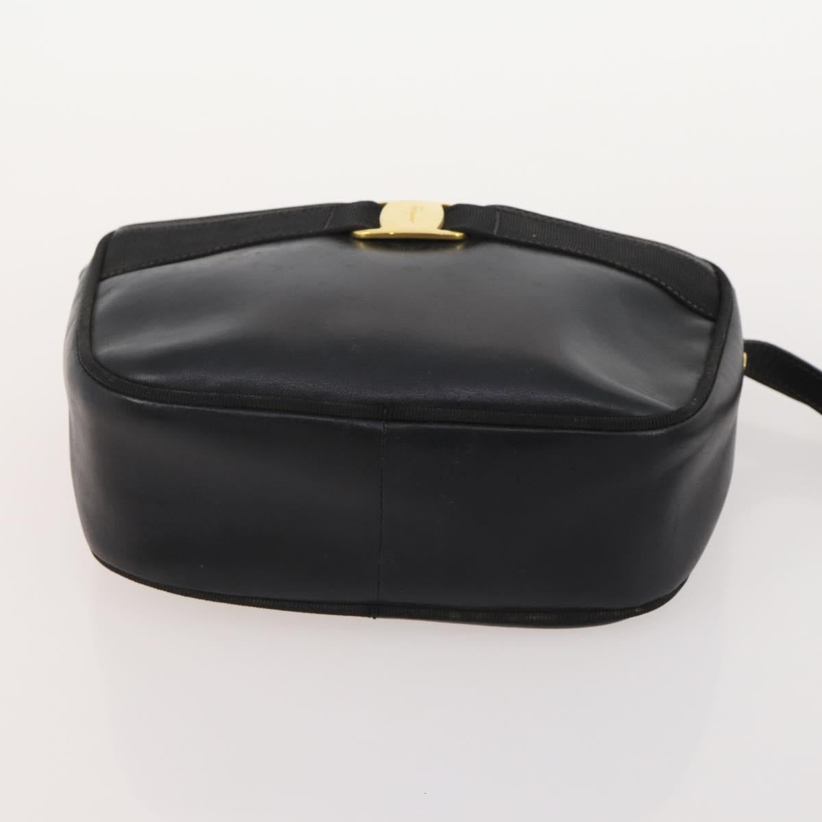 Salvatore Ferragamo Gancini Bag Leather Suede Coated Canvas 4 Set Auth BA12864