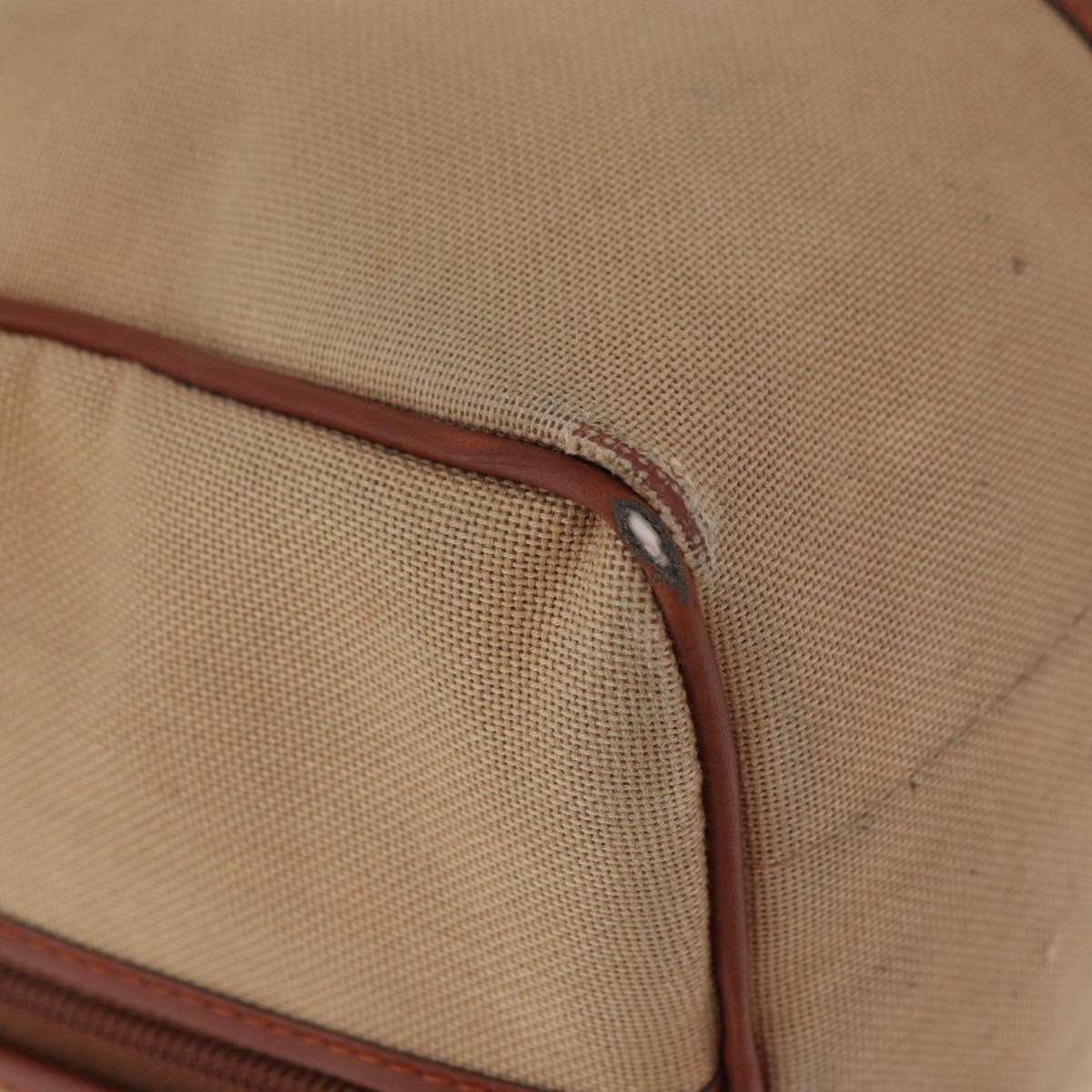 SAINT LAURENT Boston Bag Canvas Brown Auth BA12896