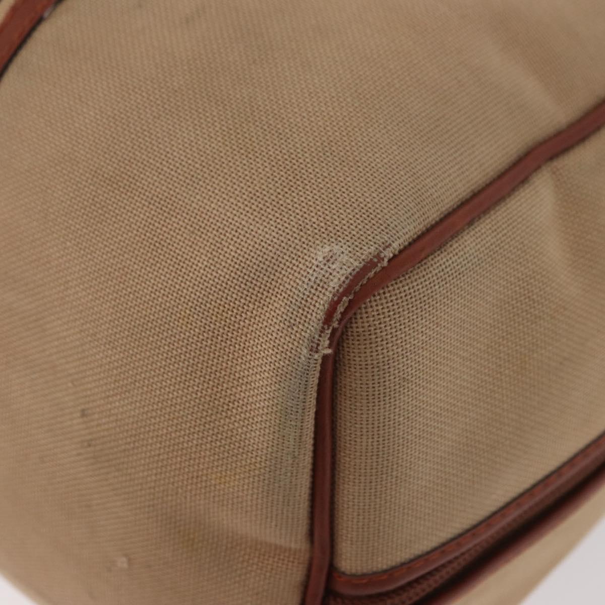 SAINT LAURENT Boston Bag Canvas Brown Auth BA12896