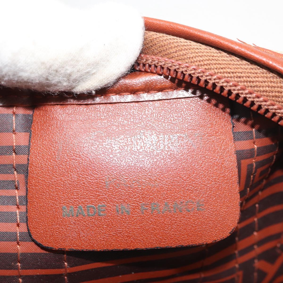 SAINT LAURENT Boston Bag Canvas Brown Auth BA12896