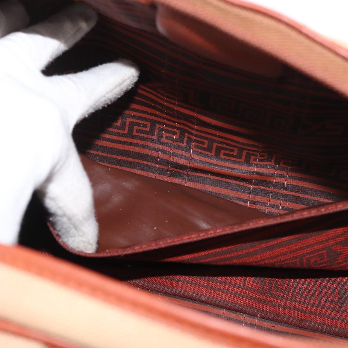 SAINT LAURENT Boston Bag Canvas Brown Auth BA12896